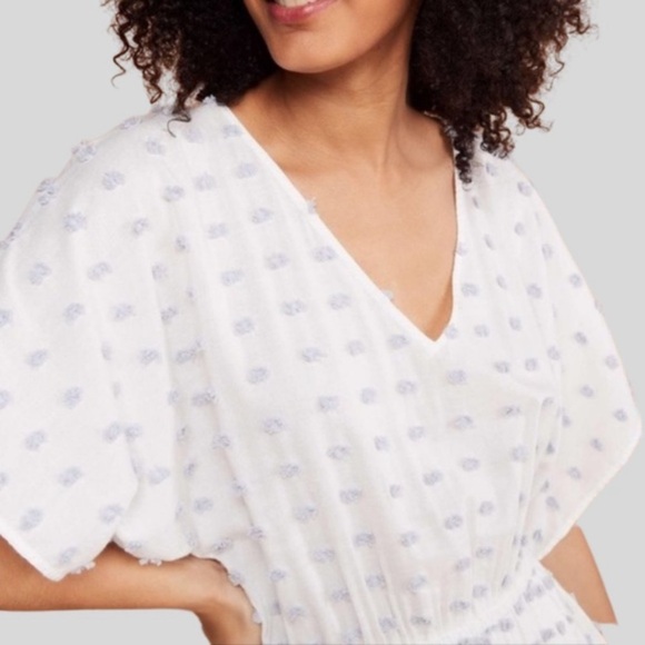 Lou & Grey Pom Pom Polka Dot Midi Dress - Picture 2 of 3